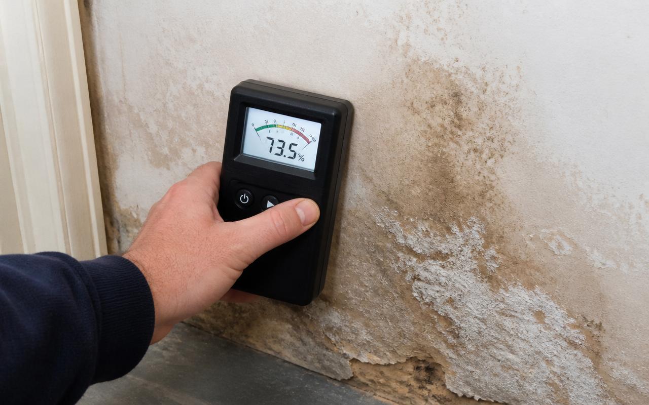 Diagnostic technique d'un mur ancien sans coupure de capillarité